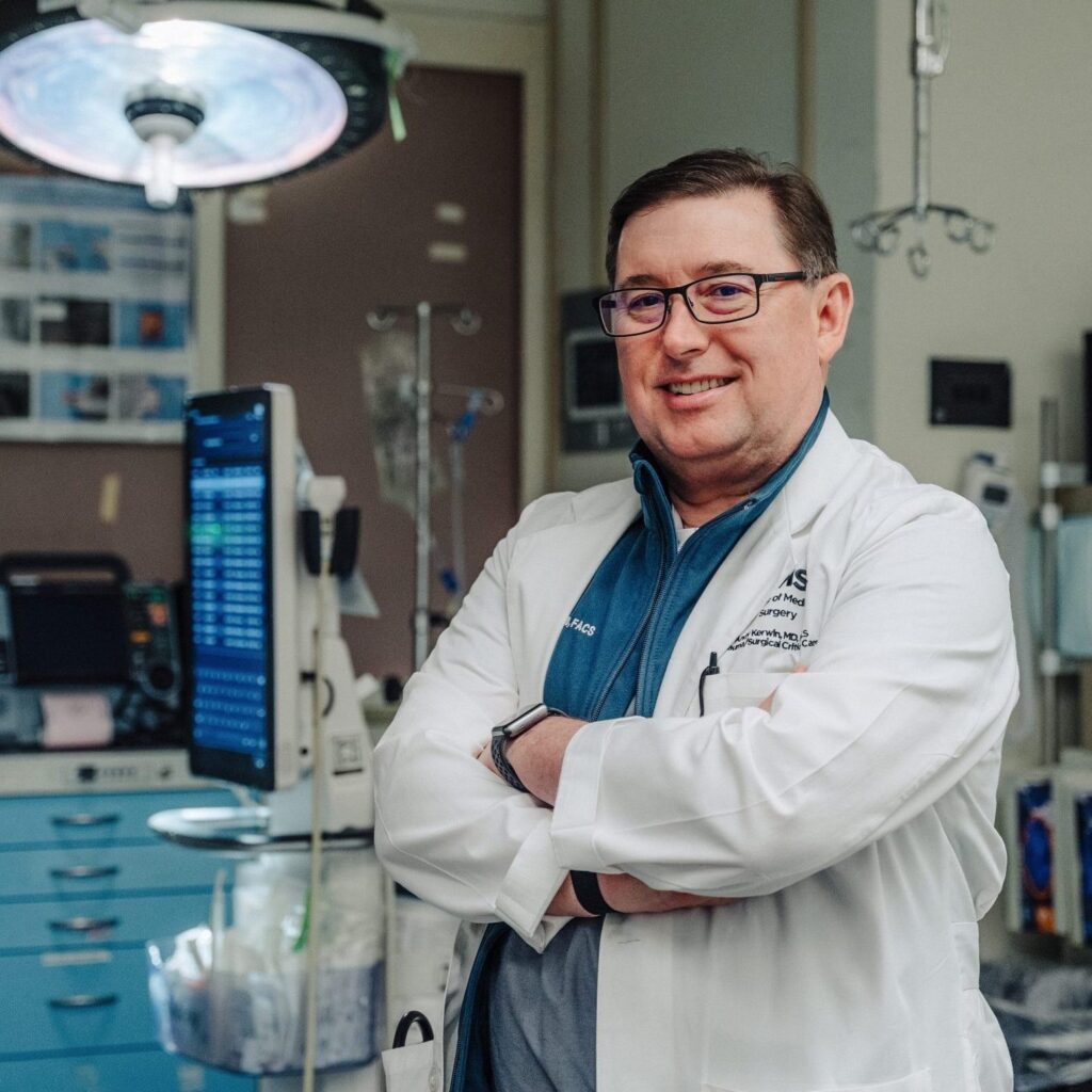 Portrait of Dr. Andrew Kerwin in an operating room